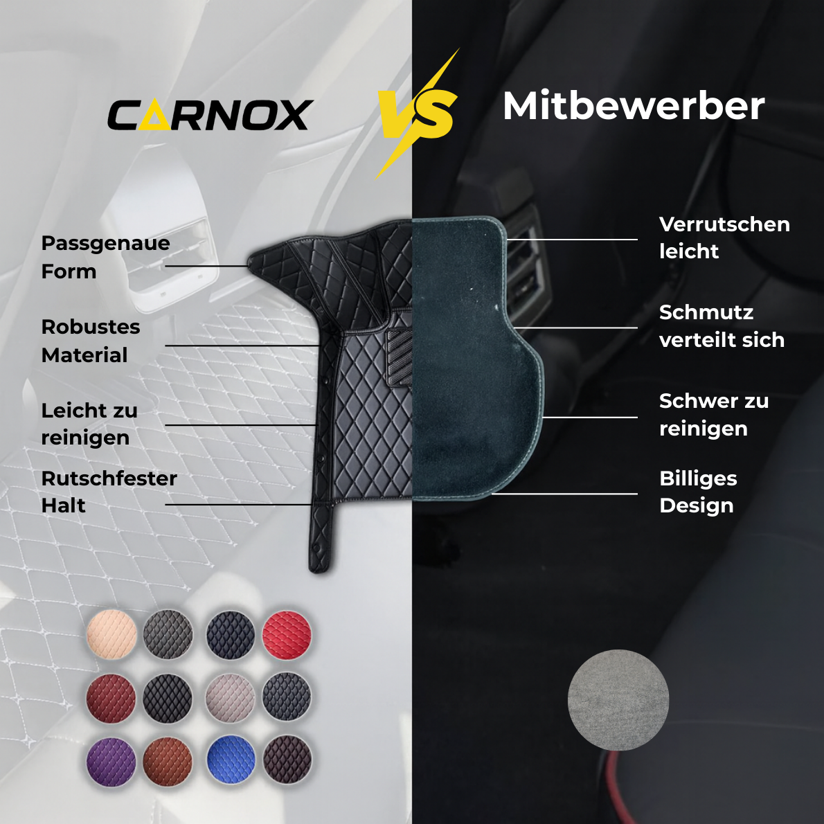 MAßGESCHNEIDERTE - Luxus Auto Fußmatten
